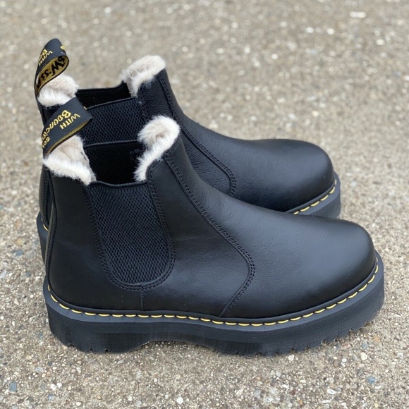 Dr Martens 2976 Quad FL Fur Lined Boots Men's Size 11 - Picture 1 of 9